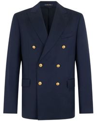 Brooks Brothers - Double-Breasted Virgin Wool Blazer - Lyst