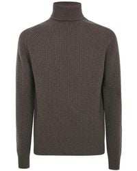 Cruna - Gerippter Rollkragenpullover - Lyst