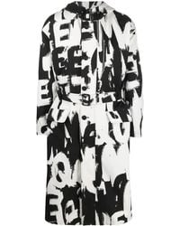 McQueen - All-Over Logo Print Parka - Lyst