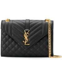 Saint Laurent - Bolso al hombro Sunset Medium de piel - Lyst