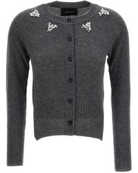 Simone Rocha - Faux-Pearl Crystal-Embellished Cardigan - Lyst