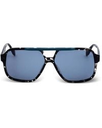 adidas - Tortoiseshell-Effect Geometric-Frame Sunglasses - Lyst
