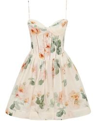 Zimmermann - Carousel Corset Mini Dress - Lyst