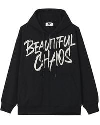 Izzue - Logo-Print Zip-Up Hoodie - Lyst