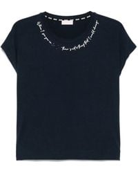 Liu Jo - Logo-Embellished T-Shirt - Lyst