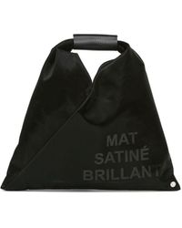 MM6 by Maison Martin Margiela - Mini Japanese Satin Tote Bag - Lyst