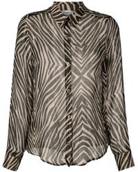Amir Slama - Zebra-Print Silk Shirt - Lyst
