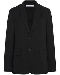 Another Tomorrow - Relaxed Single-Breasted Blazer - Lyst