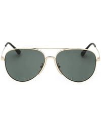 Emporio Armani - Lunettes De Soleil À Monture Pilote - Lyst