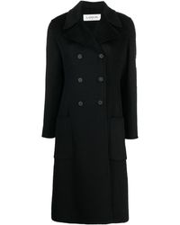 Lanvin - Double-breasted Cashmere Coat - Lyst