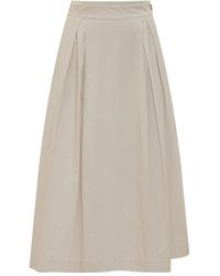 Woolrich - Cotton Midi Skirt - Lyst