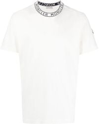 Moncler - T-shirt in jersey di cotone - Lyst