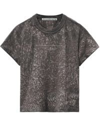 Alexander Wang - Splatter-Wash Cotton T-Shirt - Lyst