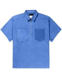 Purple Brand - Logo-Embroidered Missing-Pocket Polo Shirt - Lyst