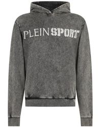 Philipp Plein - Washed-Effect Crackle-Print Hoodie - Lyst