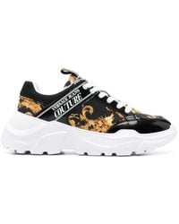 Versace Jeans Couture - Baroque Lace-Up Sneakers - Lyst