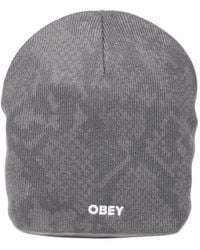 Obey - Silo Snake-Print Beanie Hat - Lyst