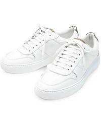Herno - Leather Panelled Sneakers - Lyst