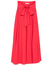 Philosophy Di Lorenzo Serafini - Bow-Detail Pleated Maxi Skirt - Lyst
