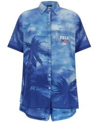 Polo Ralph Lauren - Palm Cotton Shirt And Shorts Set - Lyst