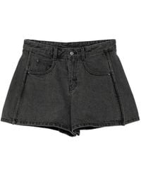 JNBY - High-Waisted Denim Shorts - Lyst