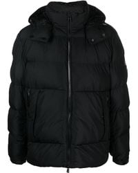 BOSS - Zip-up Hooded Padded Jacket - Lyst