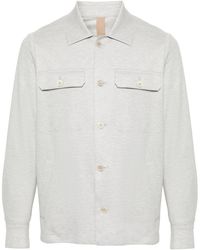 Eleventy - Mélange-effect Shirt Jacket - Lyst