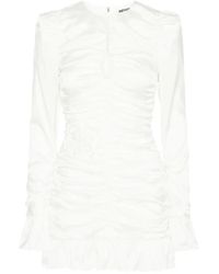 ROTATE BIRGER CHRISTENSEN - Mini-Jurk Met Ruches En Bloemenprint - Lyst