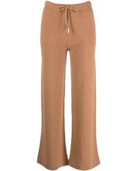 Eleventy - Knitted Wide-leg Trousers - Lyst