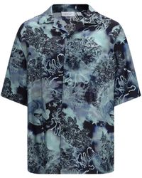 Off-White c/o Virgil Abloh - Printed Bowling Shirt - Lyst