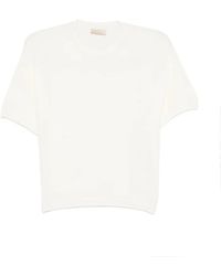 Momoní - Short-Sleeved Round-Neck Linen T-Shirt - Lyst