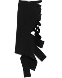 Mugler - Cut-Out Asymmetric Skirt - Lyst