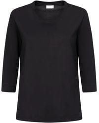 Dries Van Noten - Three-Quarter Sleeve Cotton T-Shirt - Lyst