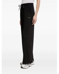 PUMA - Ribbed-Knit Track Pants - Lyst