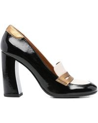 Chie Mihara - 100Mm Block-Heel Loafer Pumps - Lyst