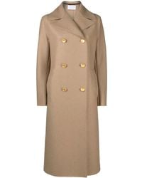 Harris Wharf London - Double-Breasted Virgin Wool Coat - Lyst