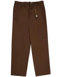 White Sand - Belted Straight-Leg Trousers - Lyst