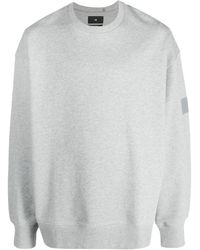 Y-3 - Logo-print Crew-neck Sweatshirt - Lyst