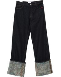 AMISH - Jeans Dritti Con Stampa Paisley - Lyst