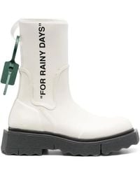 Off-White c/o Virgil Abloh - Off- Sponge Rubber Rainboot Boots, /, 100% Rubber - Lyst