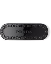 Prada - Crystal-Embellished Hair Clip - Lyst