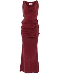 Vivienne Westwood - Abito Lungo Con Scollo A Scialle - Lyst