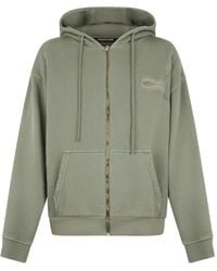 Roberto Cavalli - Snake-Motif Zip-Up Hoodie - Lyst