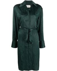 Holzweiler - Metallic-Sheen Shirt Dress - Lyst