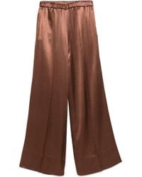 THE NINA STUDIO - Satin Palazzo Pants - Lyst