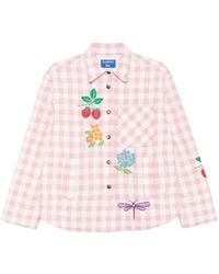 SUSANNA BLU - Crisantemo Gingham Jacket - Lyst