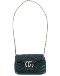 Gucci - Mini Gg Marmont Chain-Strap Cross Body Bag - Lyst