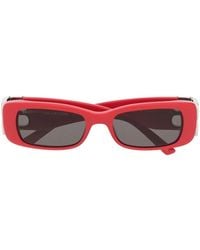 Balenciaga - Dynasty Rectangle-Frame Sunglasses - Lyst