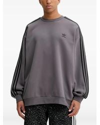 adidas - Adicolor Three-Stripe Logo Sweatshirt - Lyst
