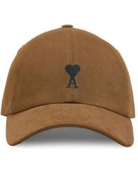 Ami Paris - Ami De Coeur Embroidered Cap - Lyst